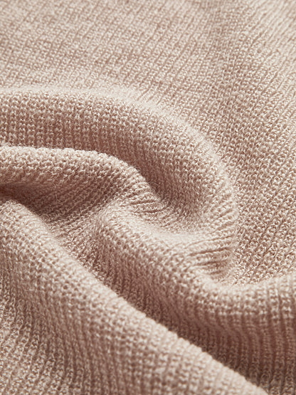 Düz Kaburgalı Fiyonklu Düğümlü Hırka