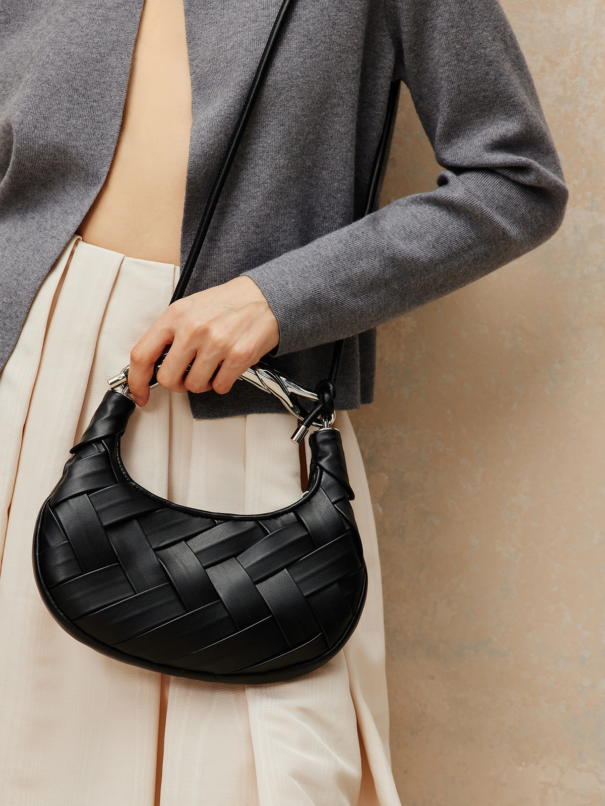 Örgülü Örgü Çanta