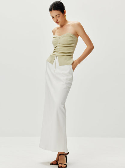 Askısız Bölünmüş İnci Kazak Yelek