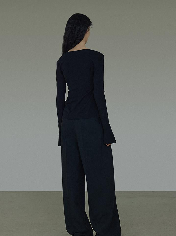 Bohem Bölünmüş Örgü Tişört