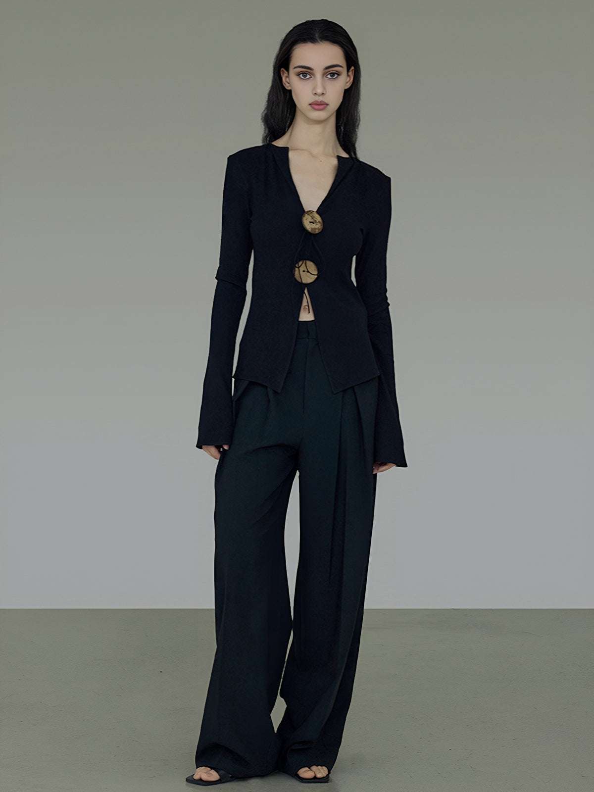 Bohem Bölünmüş Örgü Tişört