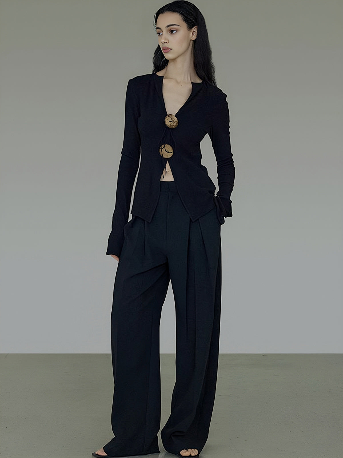 Bohem Bölünmüş Örgü Tişört