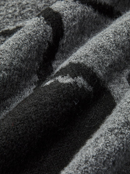 Pamuk Karışımlı Kiraz Baskılı Kazak