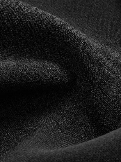 Kare Yaka Boncuklu Dekorlu Pileli Elbise