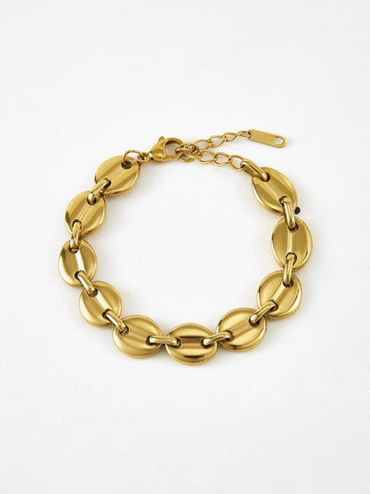 Altın Kahve Çekirdeği Bilekliği