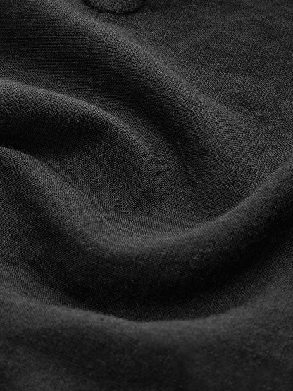 Yarı Şeffaf Pamuklu Anahtar Deliği Yaka Midi Elbise