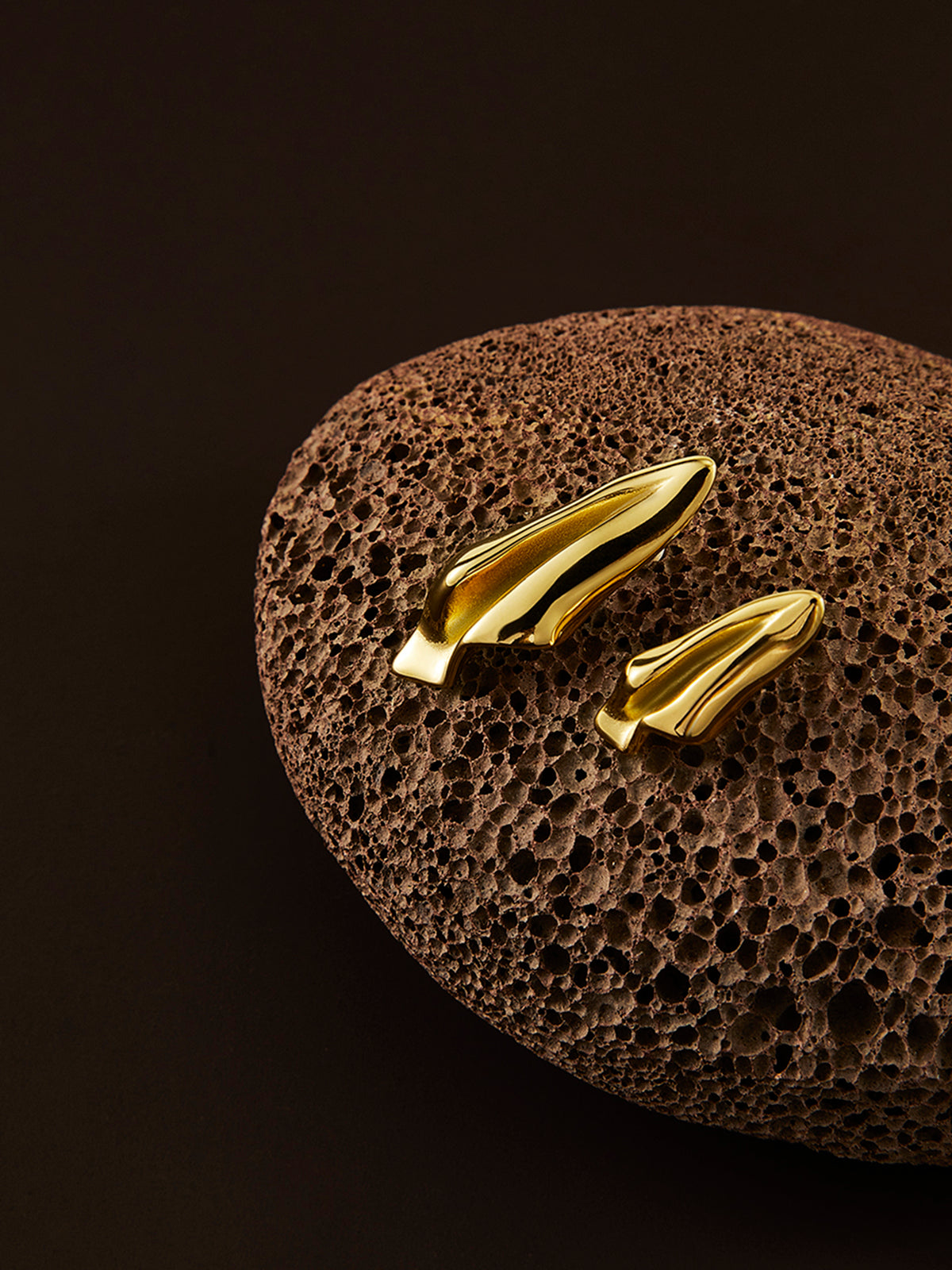 Asimetrik Kağıt Uçak Pileli Küpeler