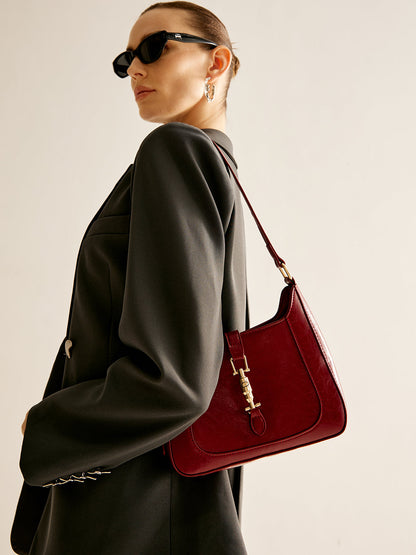 Mıknatıslı Fermuarlı Omuz Çantası