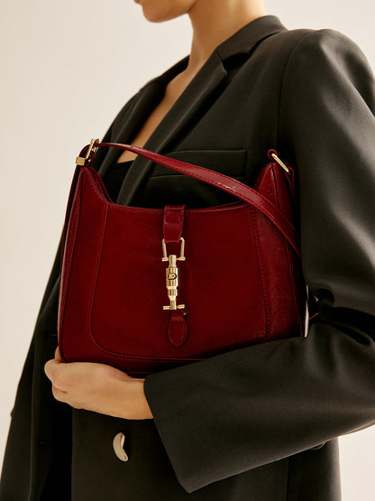 Mıknatıslı Fermuarlı Omuz Çantası