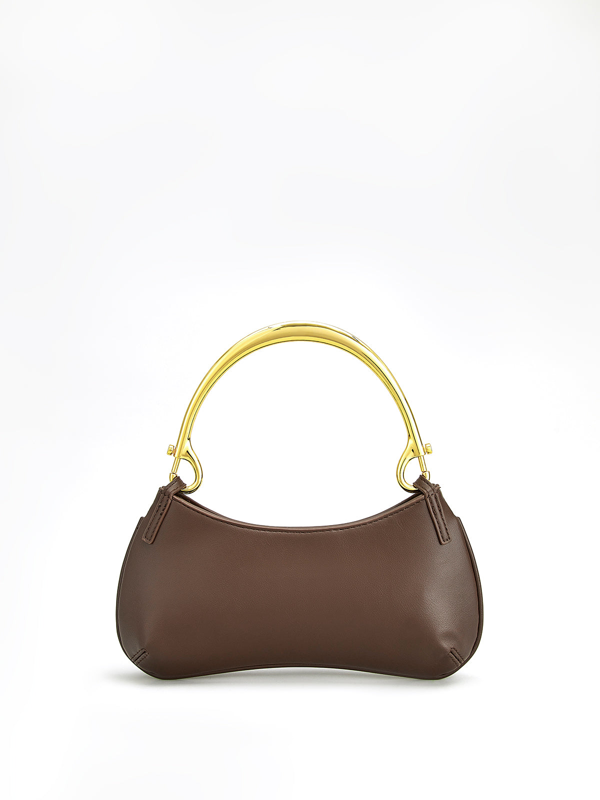 Metal Saplı Fermuarlı Koltuk Altı Çantası