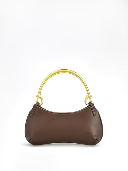 Metal Saplı Fermuarlı Koltuk Altı Çantası