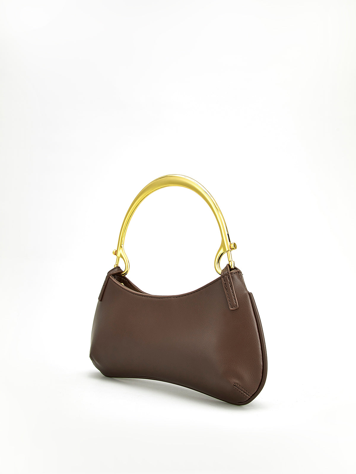 Metal Saplı Fermuarlı Koltuk Altı Çantası