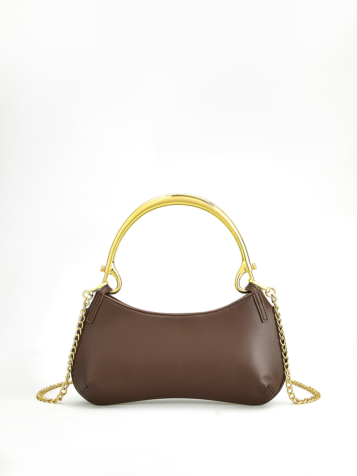 Metal Saplı Fermuarlı Koltuk Altı Çantası