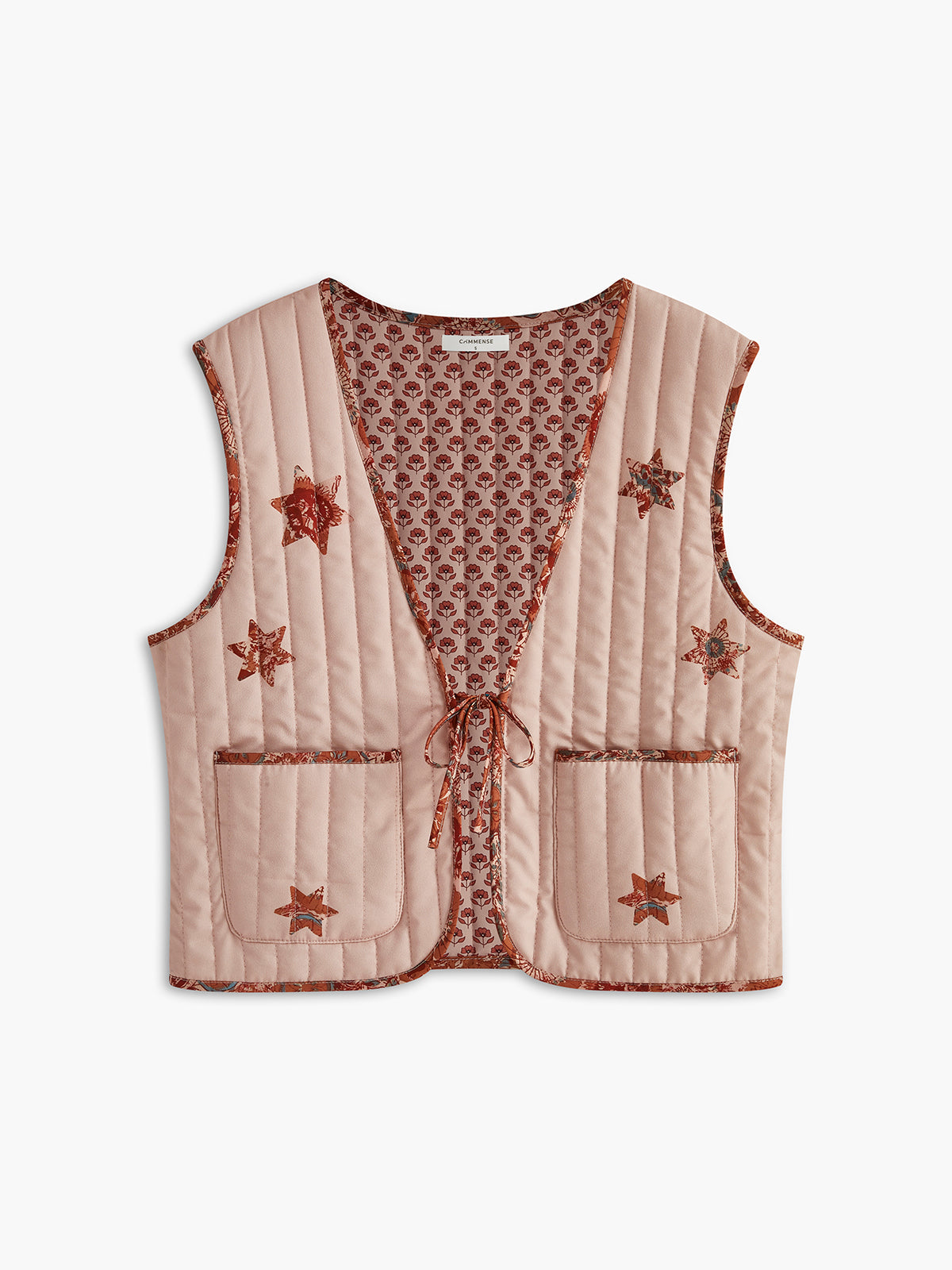 Bohem Çift Taraflı Kravatlı Yelek