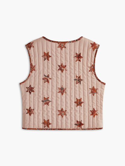 Bohem Çift Taraflı Kravatlı Yelek