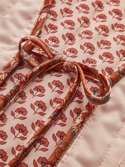 Bohem Çift Taraflı Kravatlı Yelek