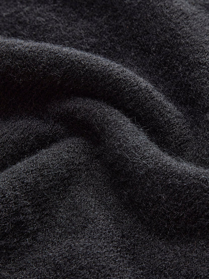 Kontrast Kenarlı Fiyonklu Kazak Yelek