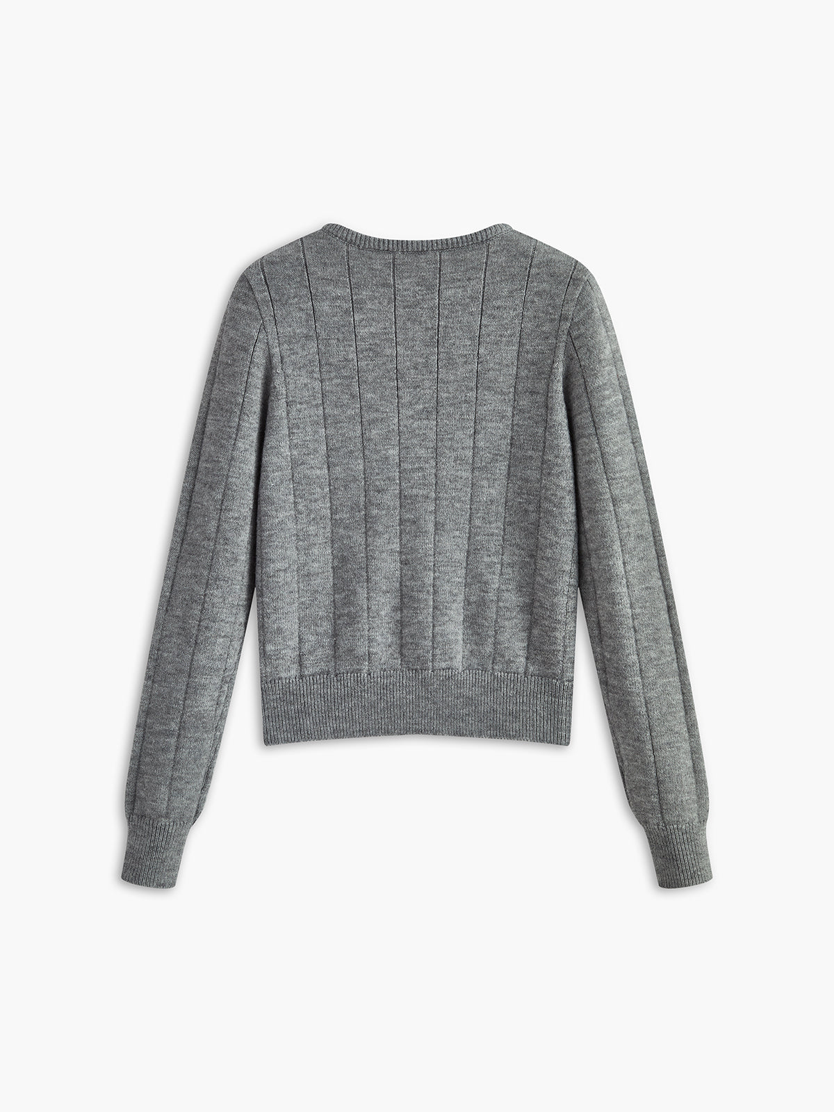 Yuvarlak Yaka Düğmeli Yumuşak Hırka