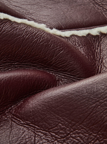 Yaka Kenarlı Kırpılmış Polar Ceket