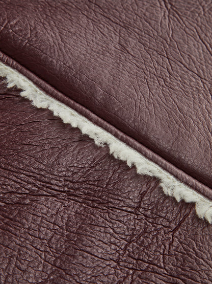 Yaka Kenarlı Kırpılmış Polar Ceket