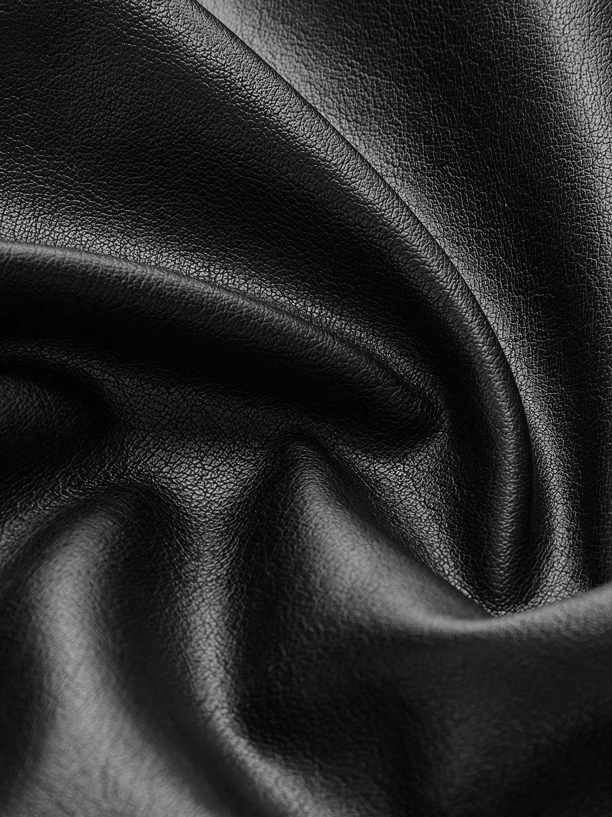 Bölünmüş Kemerli Suni Deri Ceket