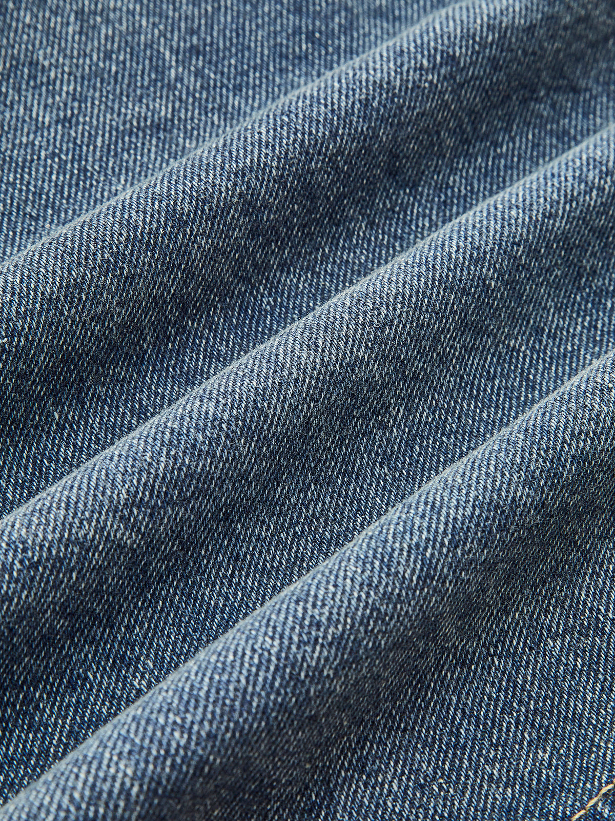 Kontrast Yakalı Kenarlı Kot Ceket