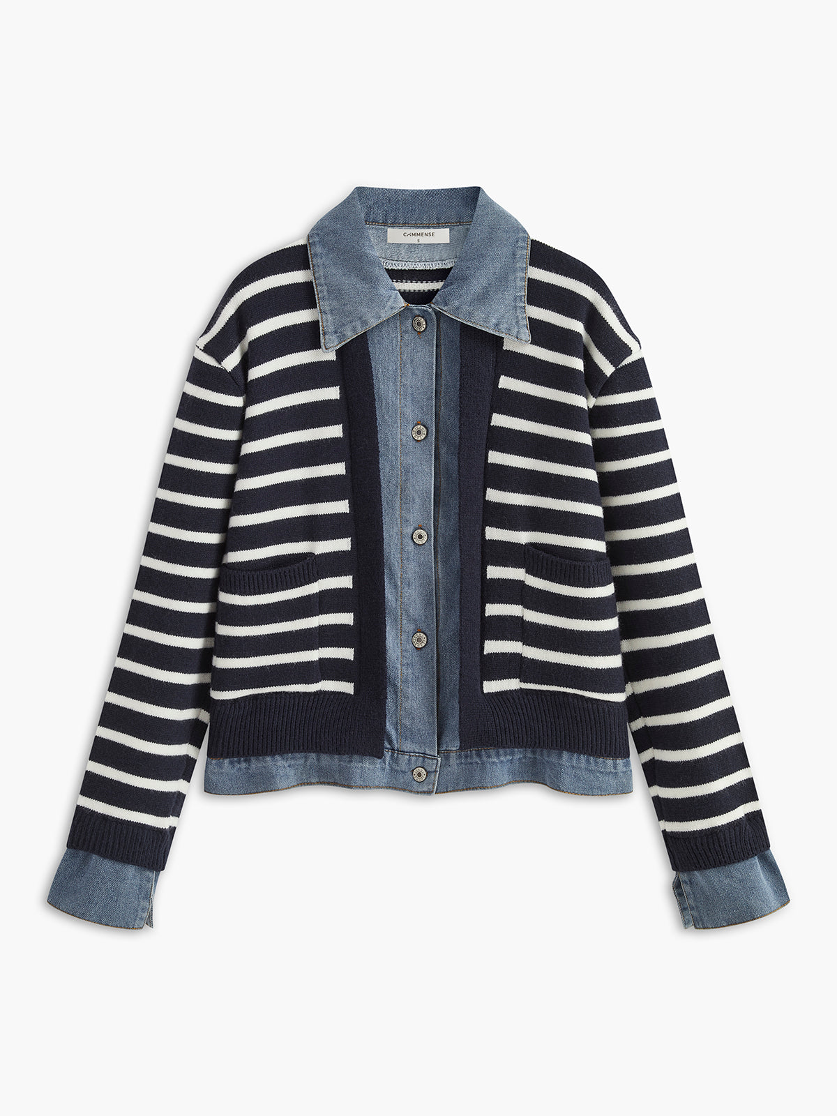 Panel Çizgili Suni Kürk Manto