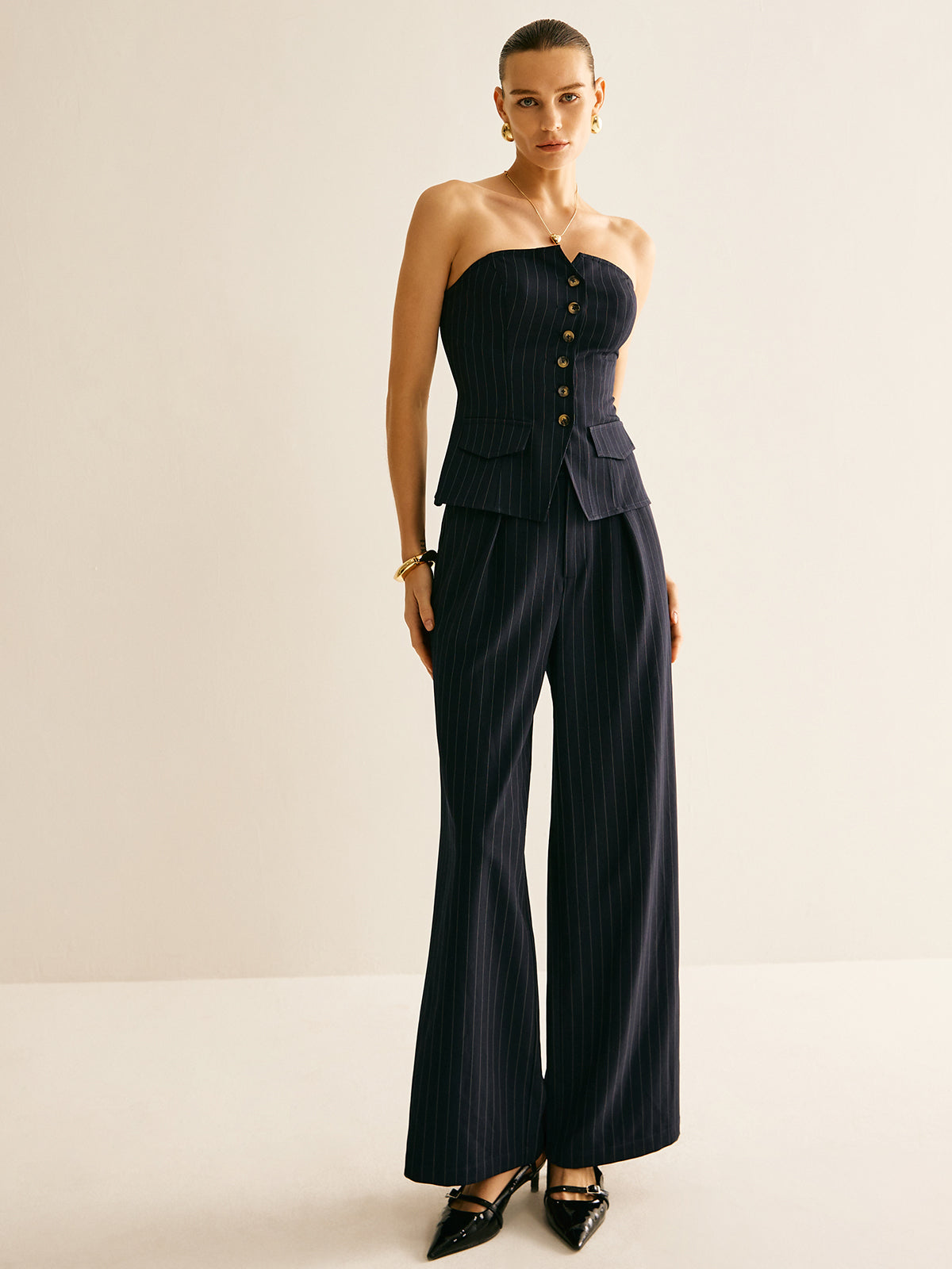 Askısız Sarılı Göğüslü İnce Yelek