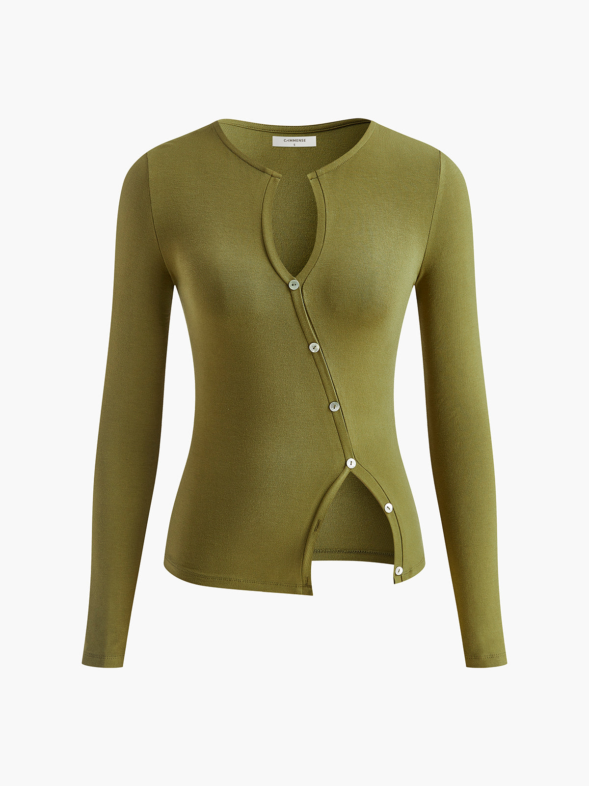 Yırtmaçlı Düğmeli Balık Kuyruğu Etek Takımı