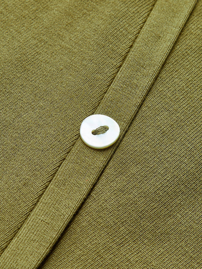 Yırtmaçlı Düğmeli Balık Kuyruğu Etek Takımı