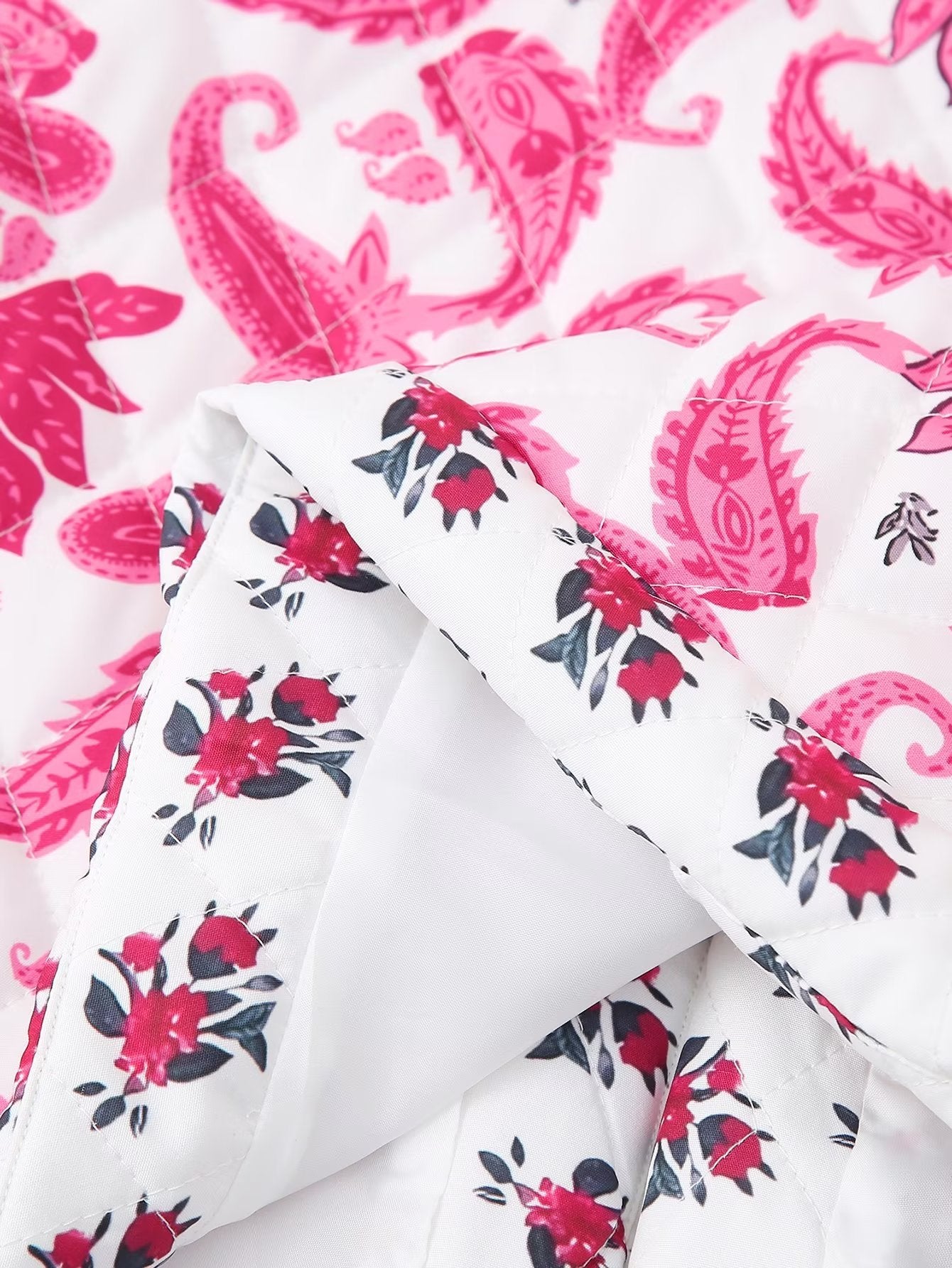 Bohem Baskılı Sıcak Yelek