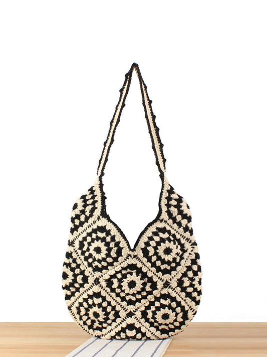 Bohem Örgü Hobo Çanta