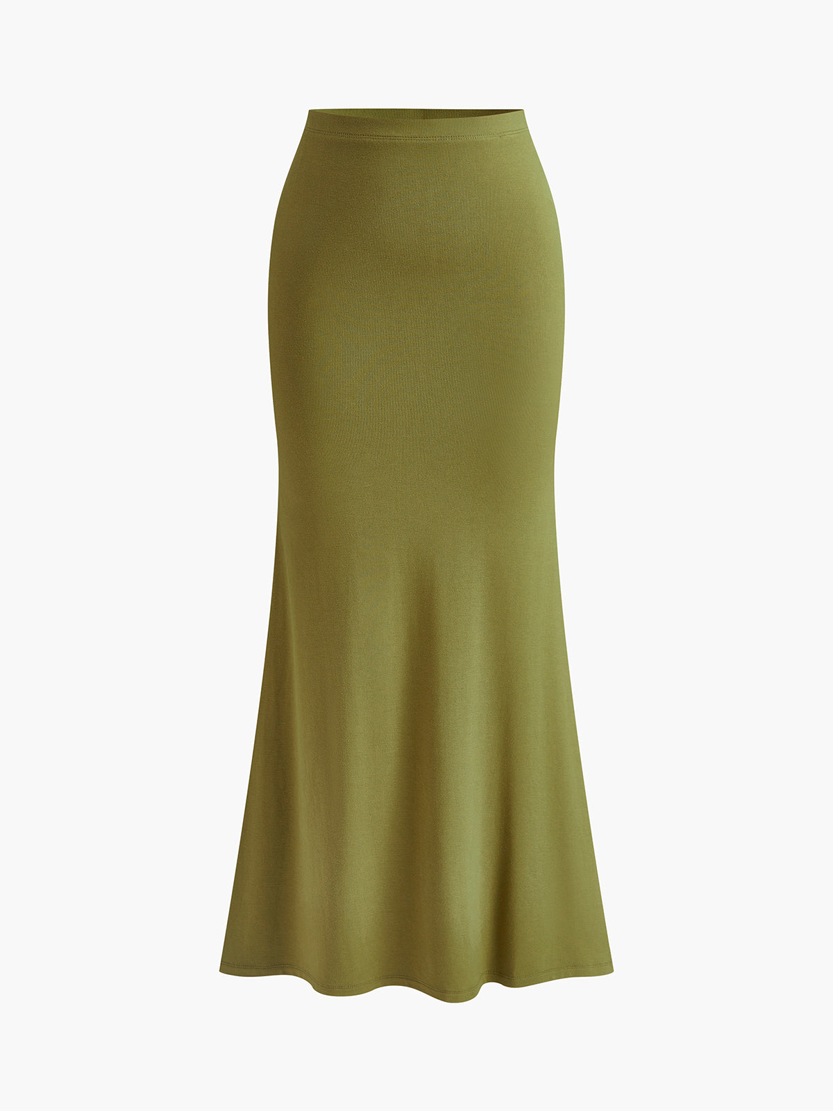 Yırtmaçlı Düğmeli Balık Kuyruğu Etek Takımı