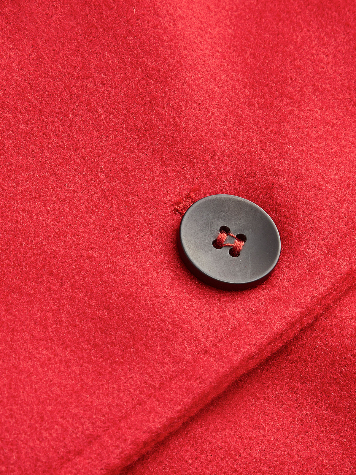 Temel Tweed Yün Uzun Palto