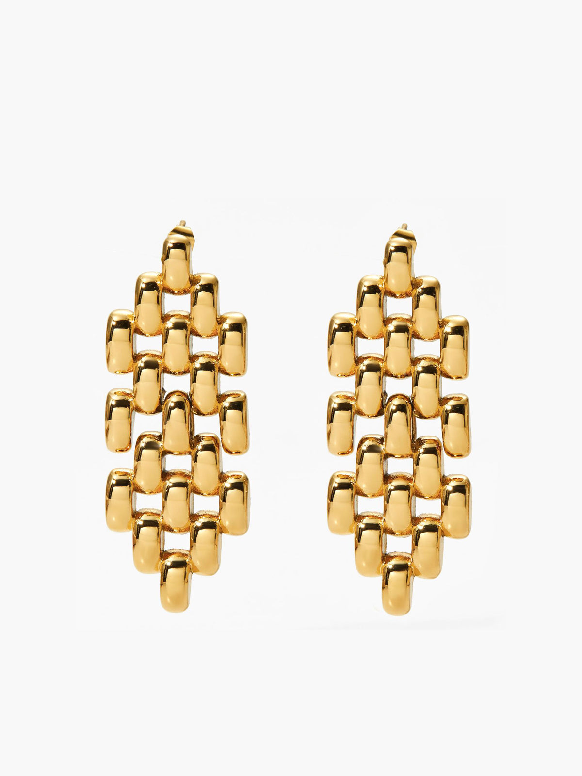 İçi Boş Boncuklu Zincir Kolye Küpeler