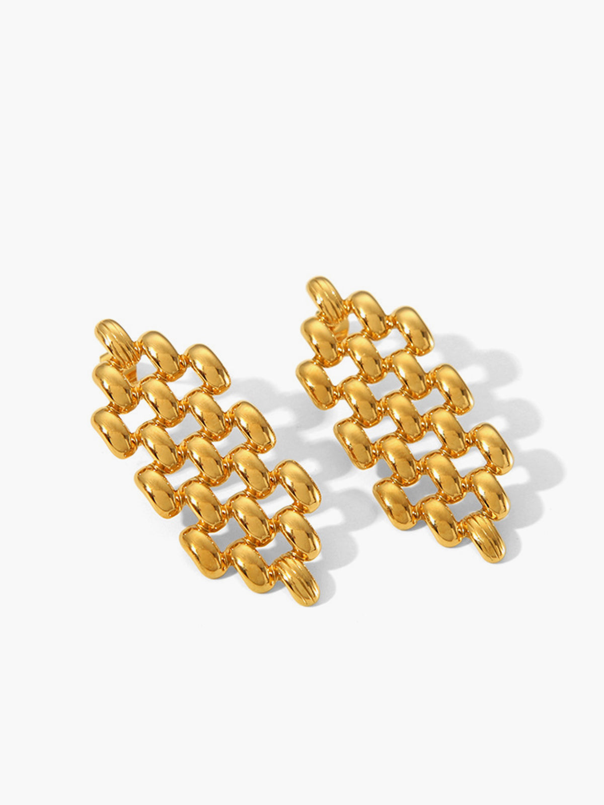 İçi Boş Boncuklu Zincir Kolye Küpeler