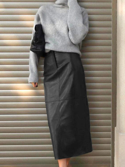 PU Deri A Kesim Etek