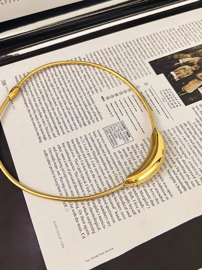 Şık O-Ring Choker Kolye