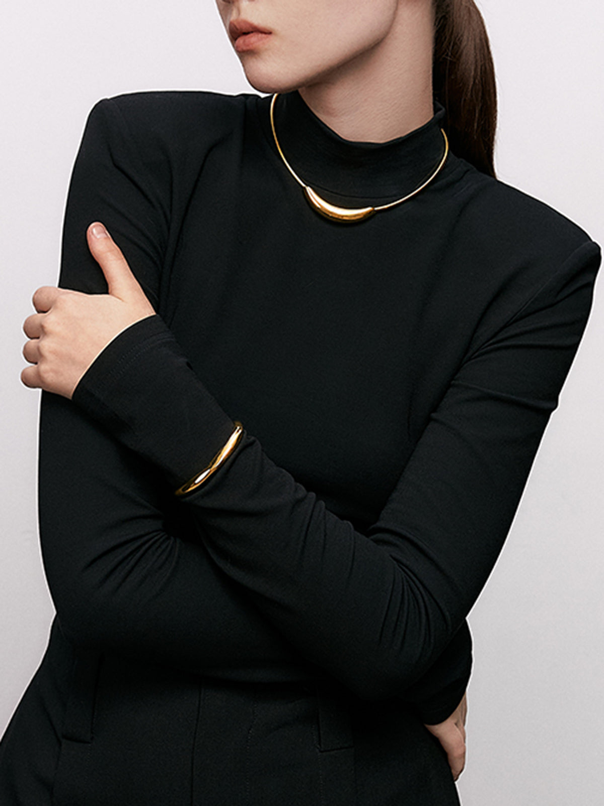 Şık O-Ring Choker Kolye