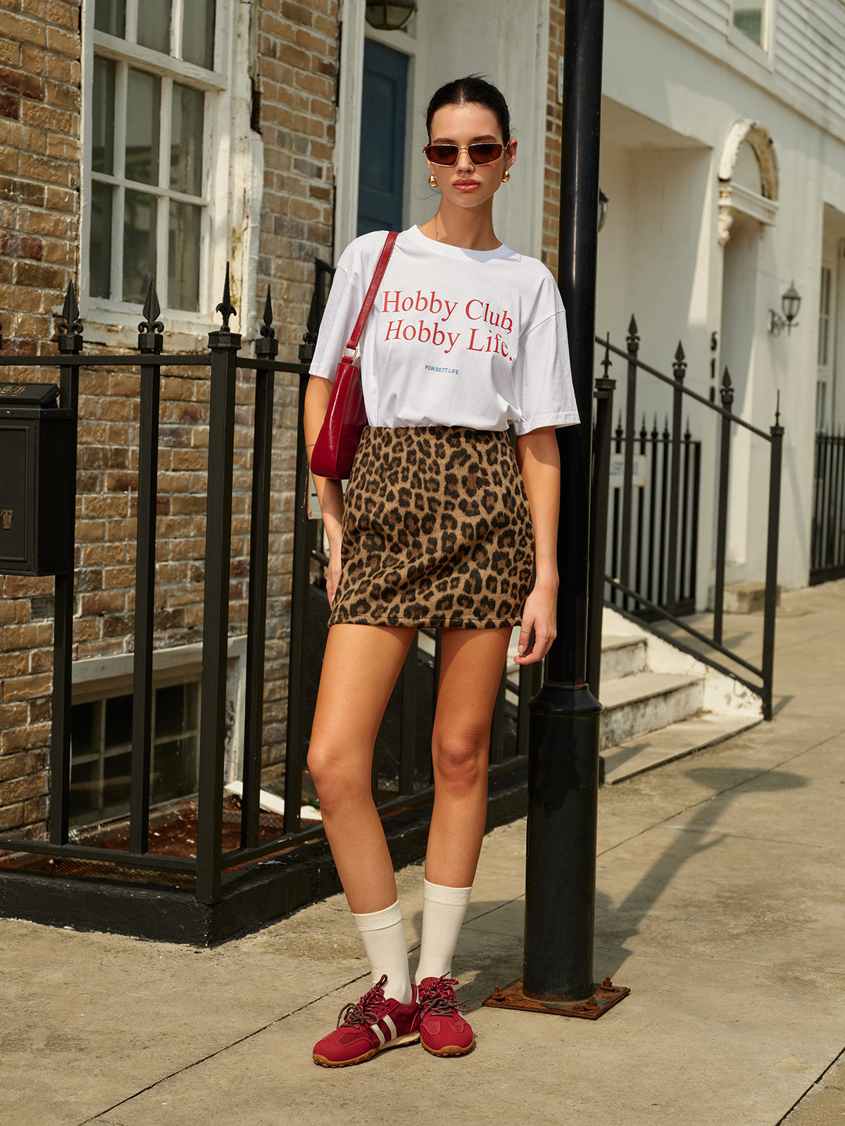 Pamuklu Harf Baskılı Kısa Kollu Tişört