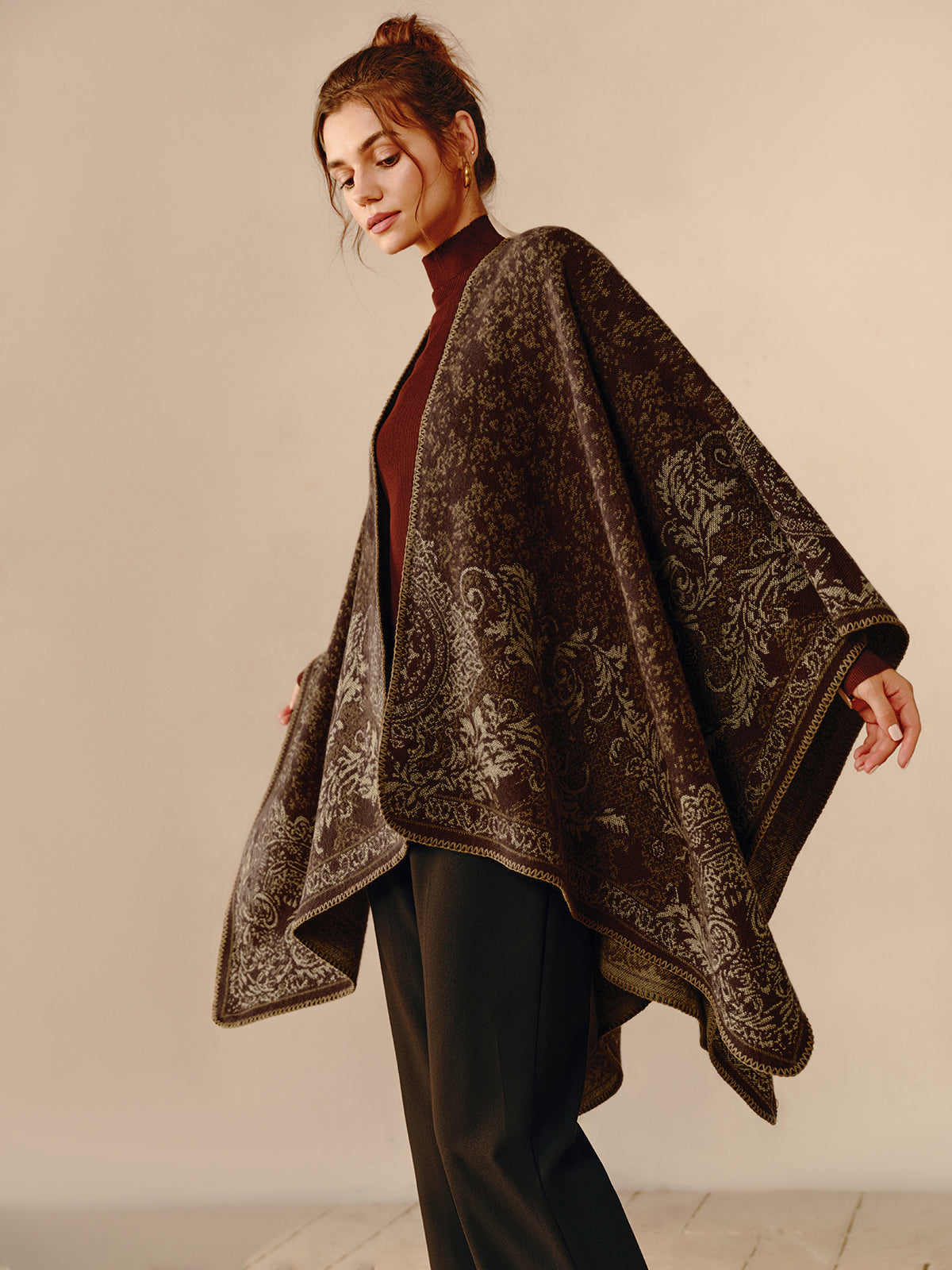 Bohem Çift Taraflı Eşarp