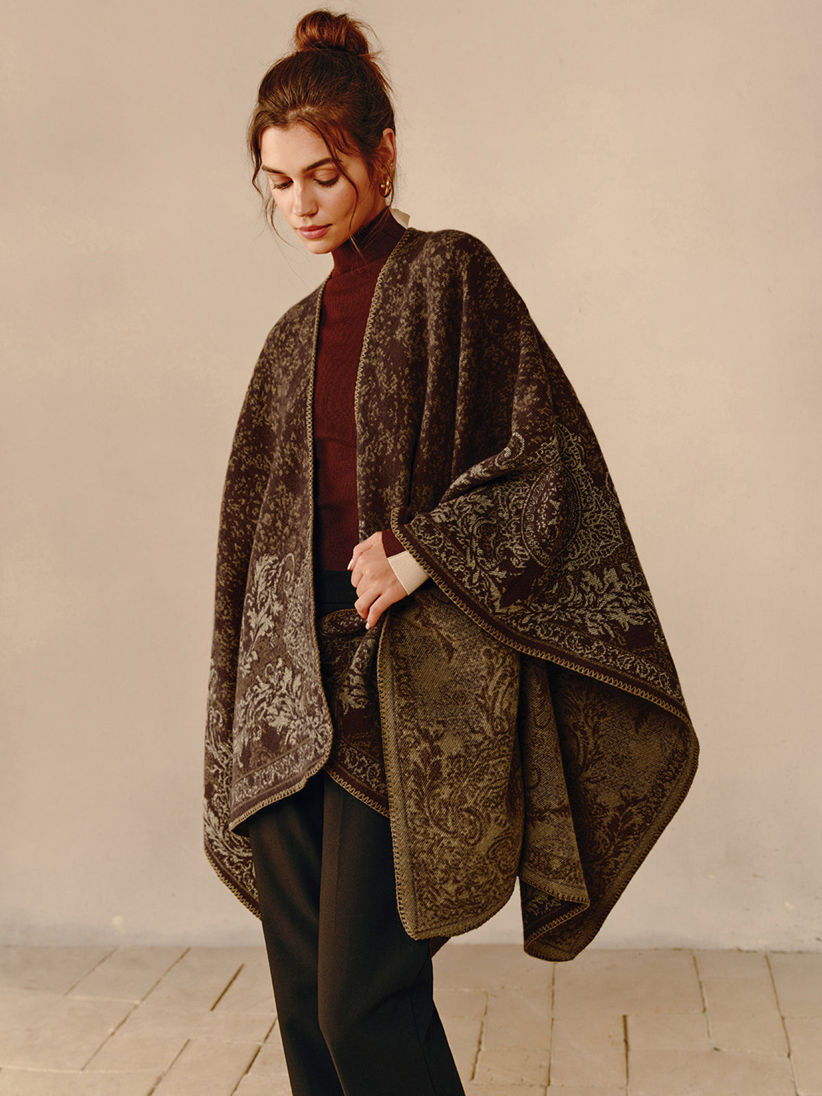 Bohem Çift Taraflı Eşarp