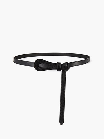 Deri Düğümlü İnce Kemer