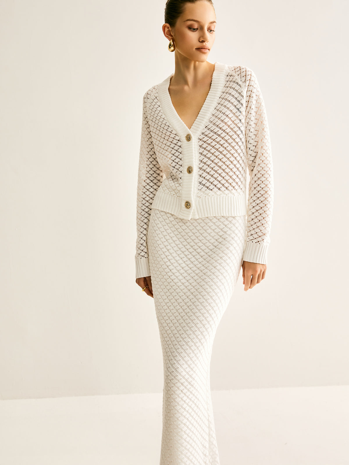 İçi Boş Astarlı Uzun Etek Takımı