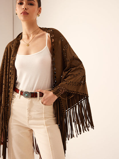 Boheme Hollow Püskül Şal