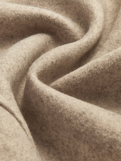 Tweed Yaka Fermuarlı Ceket