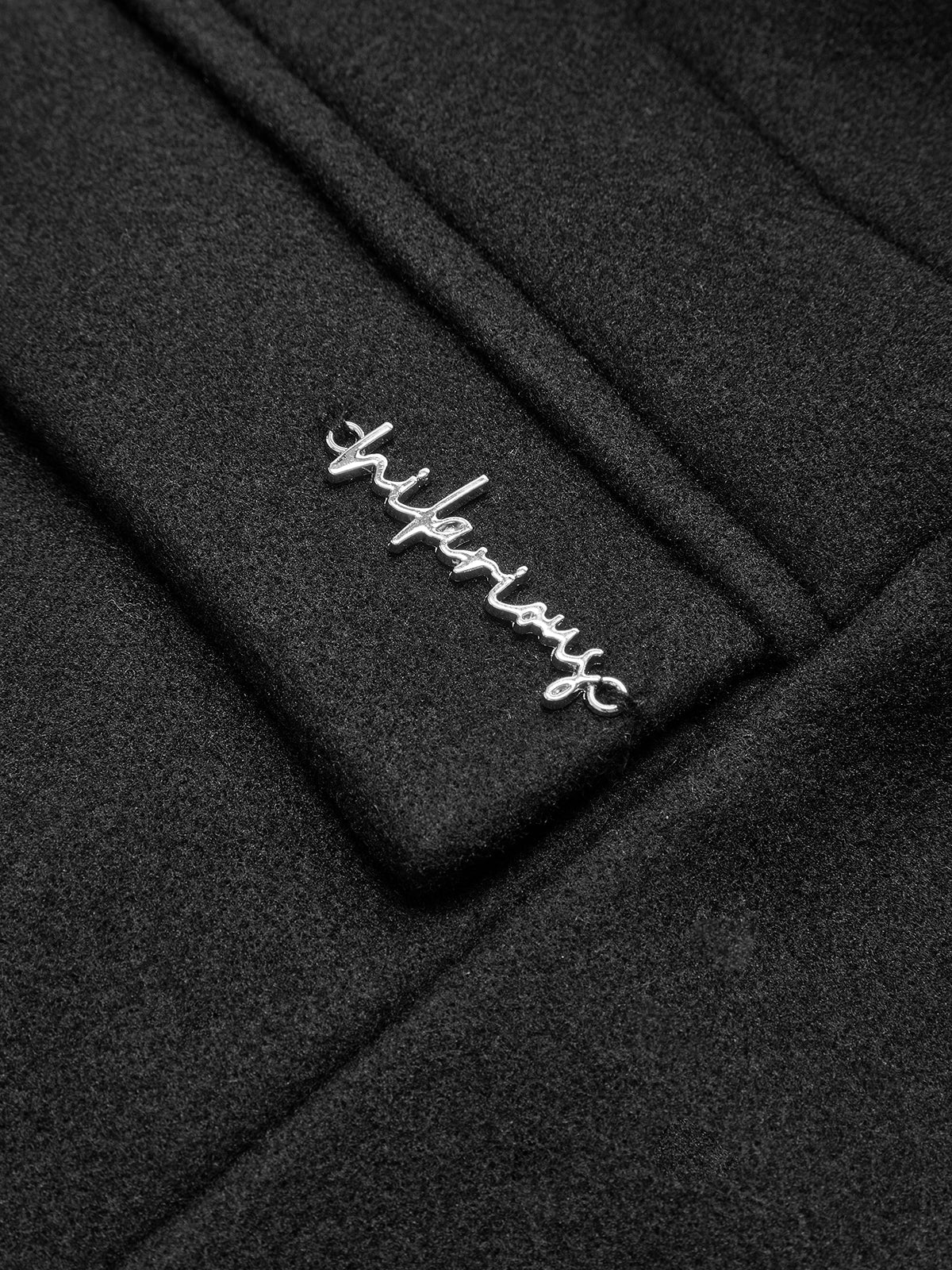 Büyük Yaka İnce Fermuarlı Ceket