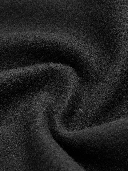 Büyük Yaka İnce Fermuarlı Ceket