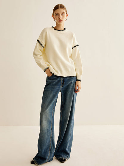 İşlemeli Kenarlı Kazak