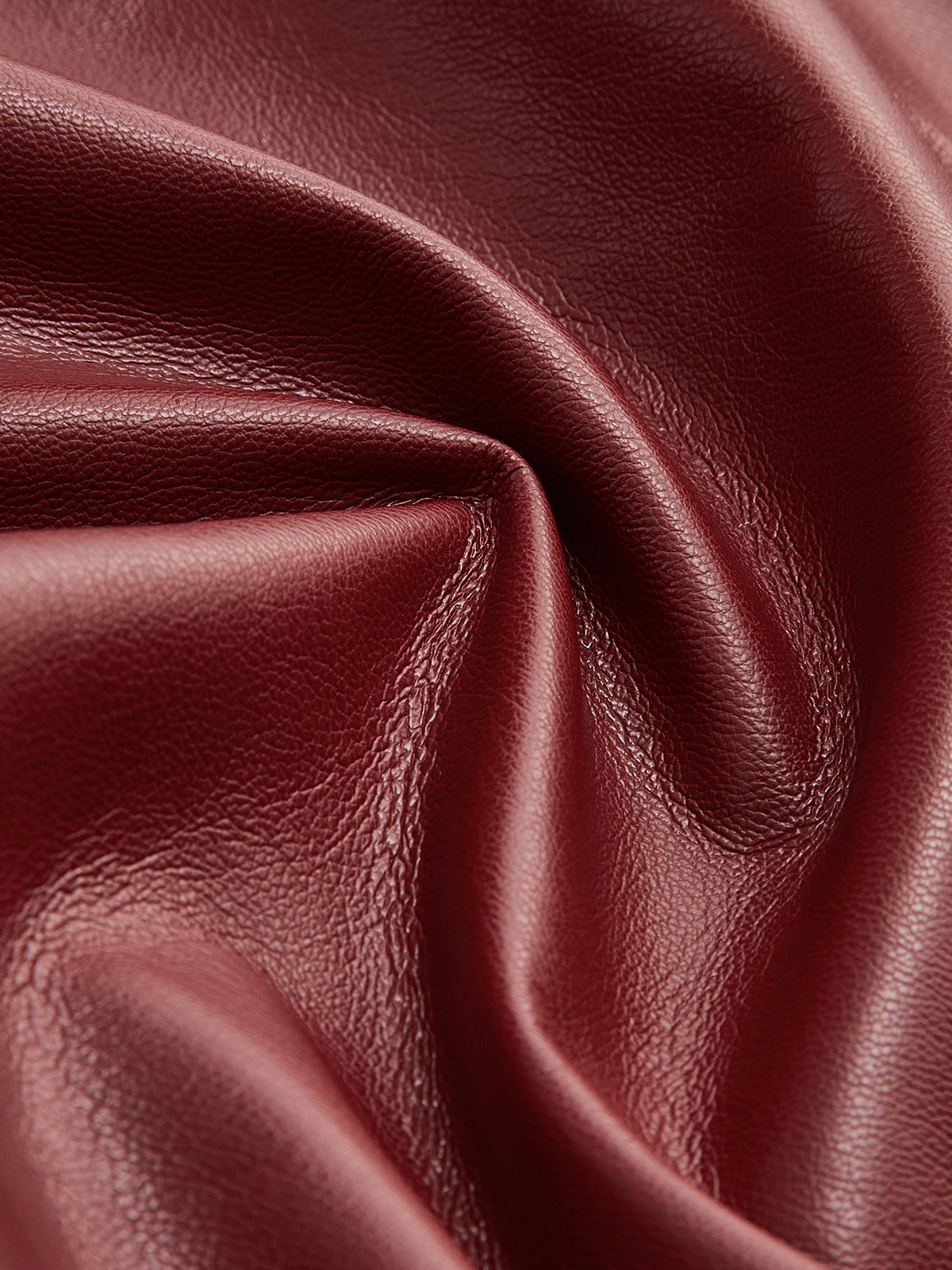 Yüksek Bel Düğmeli PU Deri Pantolon